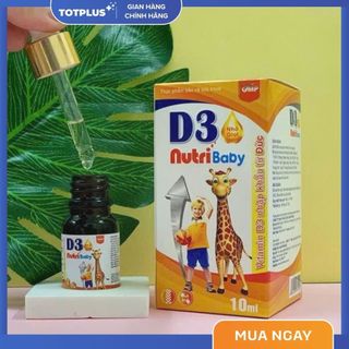 Vitamin D3 Nutribaby - Bổ Sung D3, Hỗ Trợ Hấp Thu Canxi Hiệu Quả, Giúp Trẻ Tăng Trưởng Chiều Cao Tốt