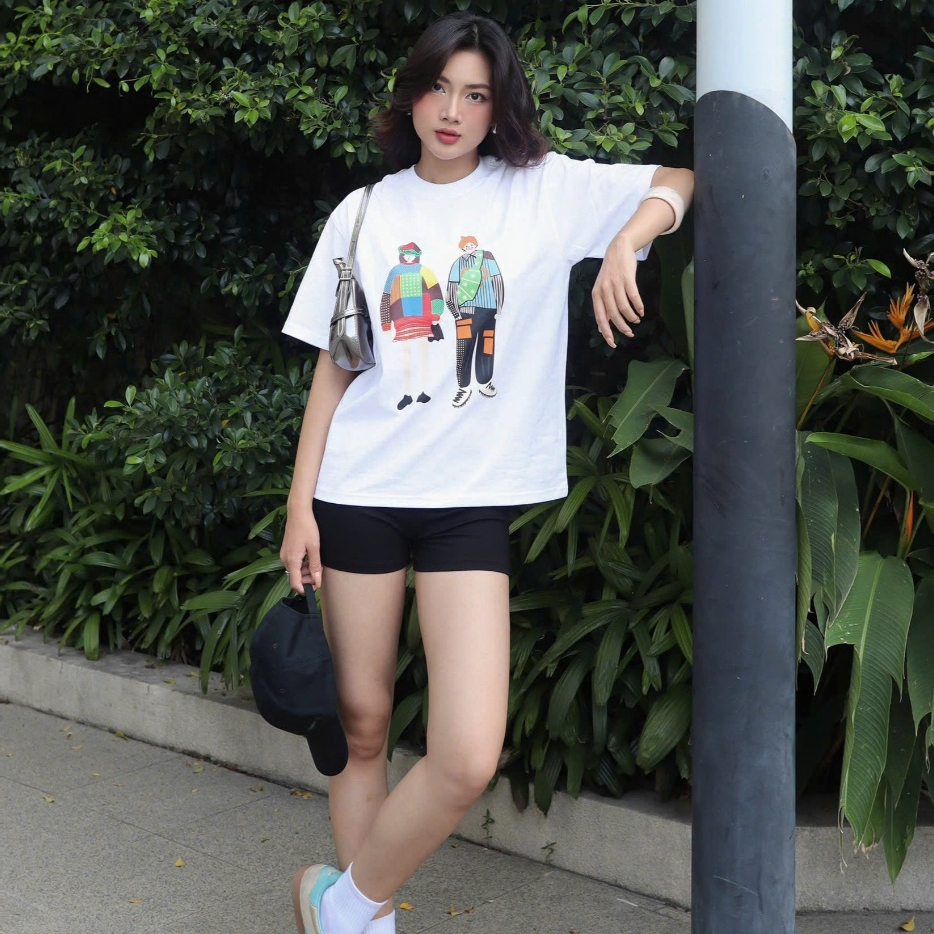 Áo Thun Mirage In Hình Tông Trắng Hiện Đại Local Brand Chất 100% Cotton Mềm Mịn Thoáng Mát.