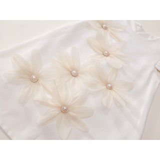 Váy Cho Bé Gái, Váy Thiết Kế Cho Bé Gái Họa Tiết Hoa 3D  Nổi Bật Chất Liệu Cotton Mềm Mại
