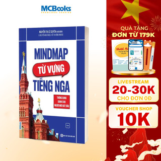 Sách - Mindmap Từ Vựng Tiếng Nga Thông Dụng Dành Cho Người Mới Bắt Đầu