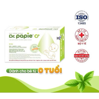 Gạc Rơ Lưỡi Dr Papie Chính Hãng – Gạc Vệ Sinh Răng Miệng Cho Bé Sơ Sinh, Trẻ Nhỏ