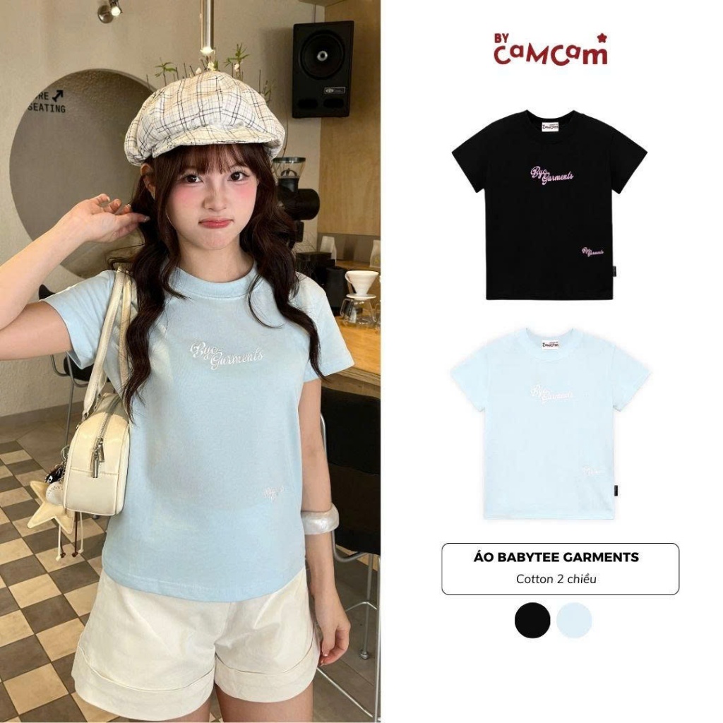 Áo Thun Babytee BYCGARMENTS 𝑩𝒚𝒄𝒂𝒎𝒄𝒂𝒎 Phong Cách Nữ Tính Trendy Basic ATN003