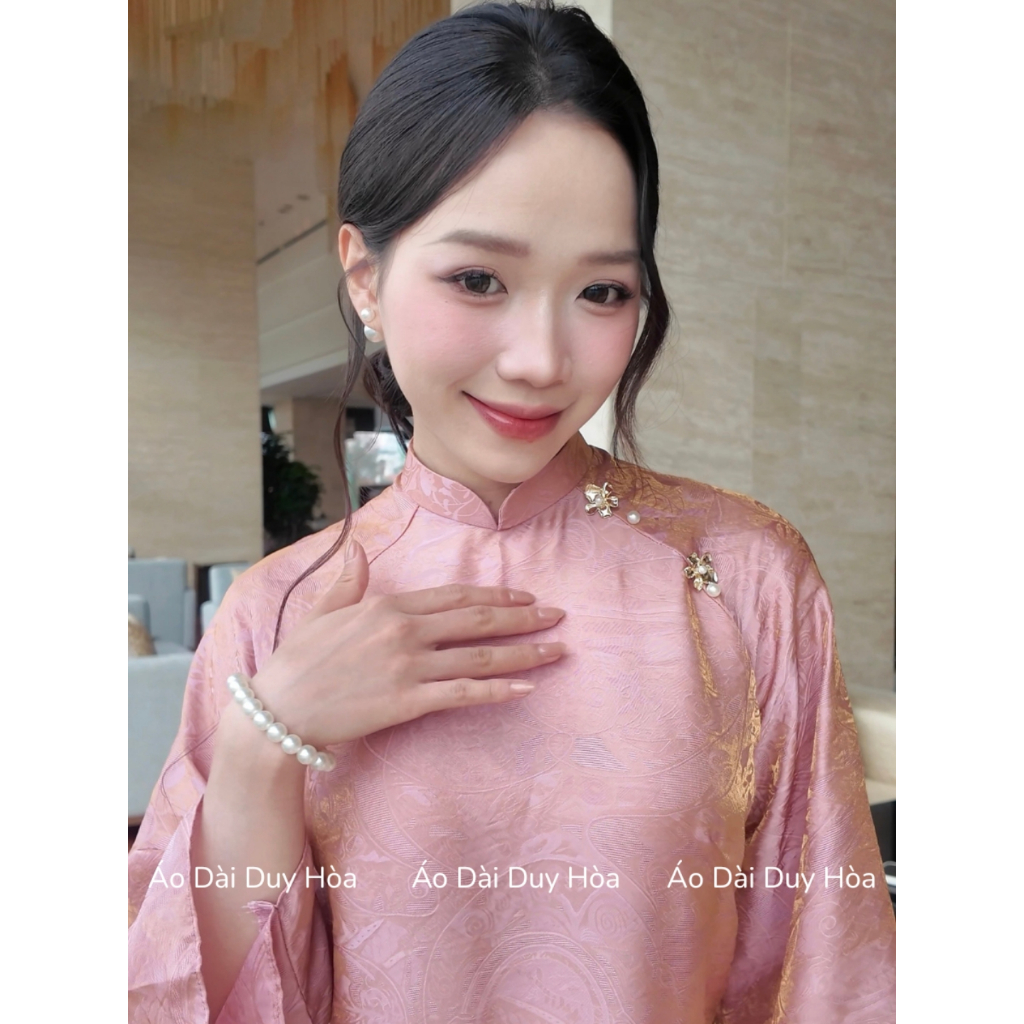[SẴN HÀNG]Áo dài Tết Như Ý,cách tân dáng suông 2 tà, tay lỡ đính hoa hot trend tết 2026, nữ,women dress - Aó Dài MAI AN | BigBuy360 - bigbuy360.vn