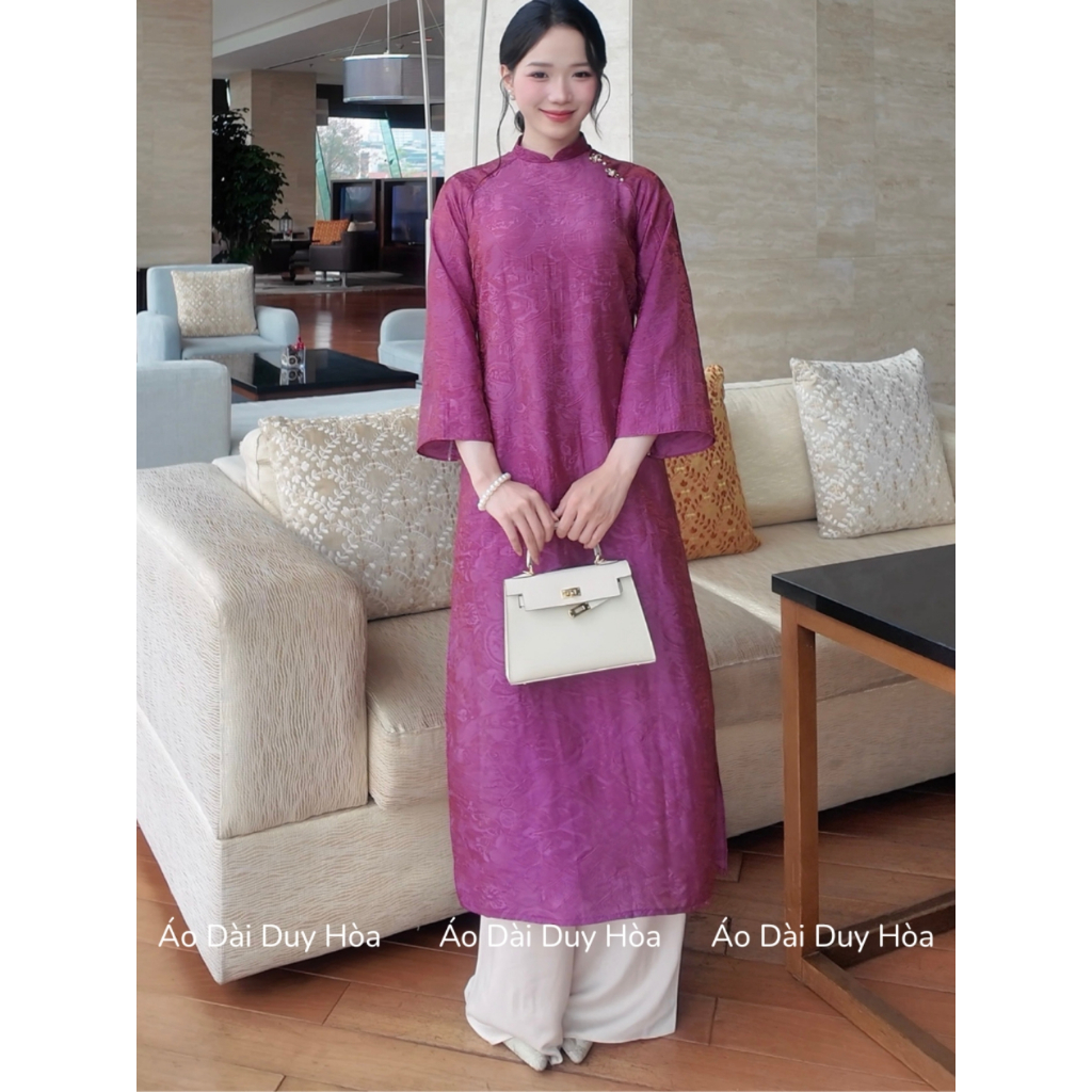 [SẴN HÀNG]Áo dài Tết Như Ý,cách tân dáng suông 2 tà, tay lỡ đính hoa hot trend tết 2026, nữ,women dress - Aó Dài MAI AN | BigBuy360 - bigbuy360.vn