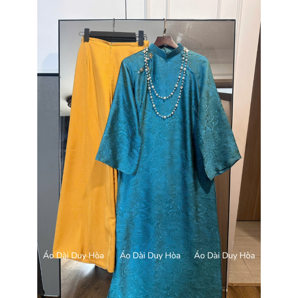 [SẴN HÀNG]Áo dài Tết Như Ý,cách tân dáng suông 2 tà, tay lỡ đính hoa hot trend tết 2026, nữ,women dress - Aó Dài MAI AN | BigBuy360 - bigbuy360.vn