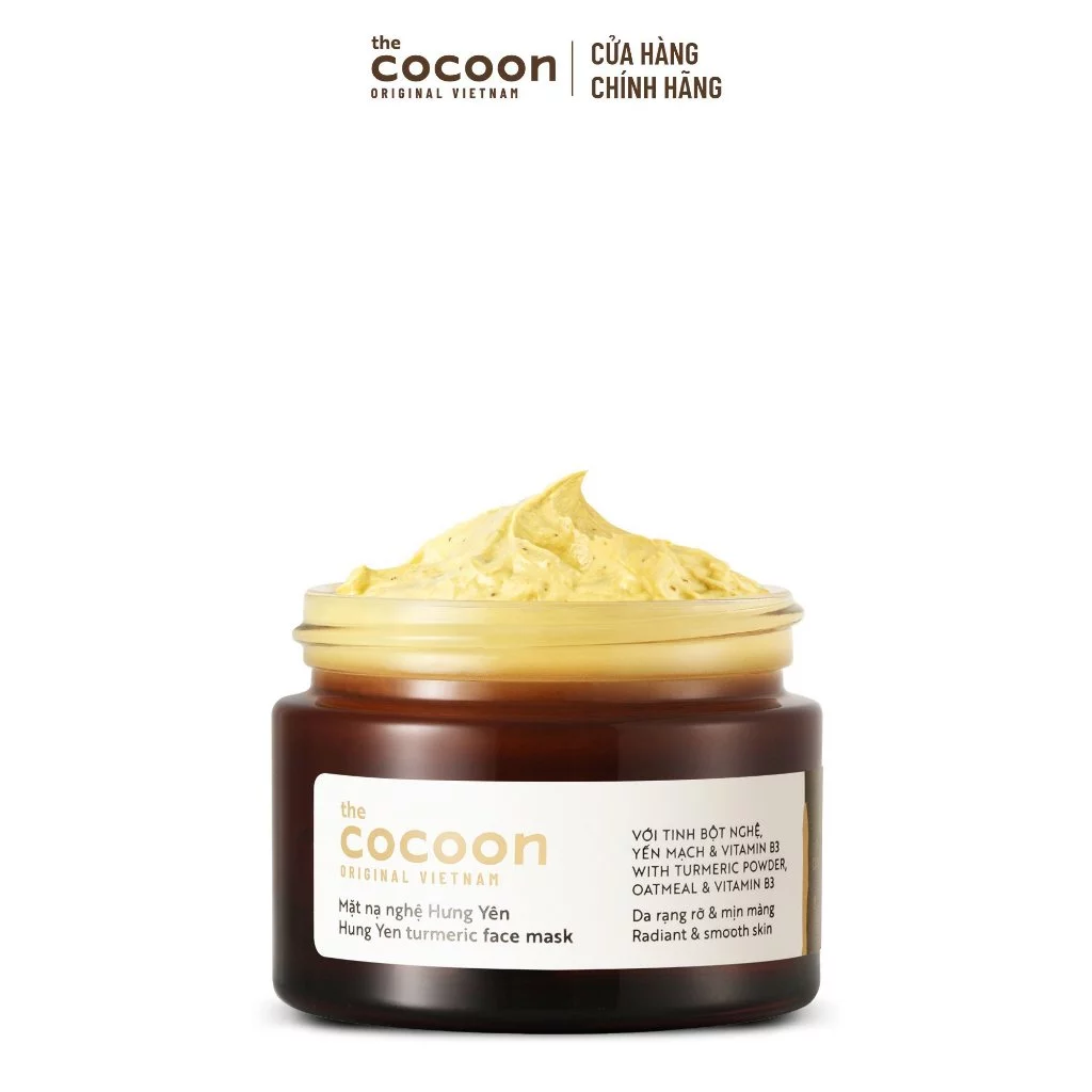 [MUA 2 GIẢM 40%] Combo 2 Mặt Nạ Nghệ Hưng Yên Giúp Sáng Da Và Mờ Thâm Cocoon 30ml