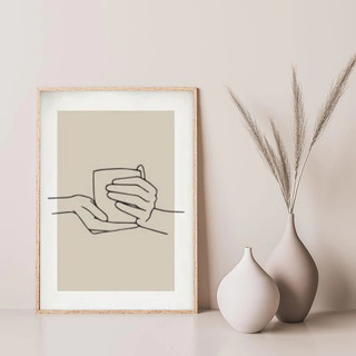 Tranh Canvas Treo Tường Tối Giản BH234 - Tranh Decor, Trang Trí Quán Nước, Quán Cafe, Nhà Hàng Cao Cấp