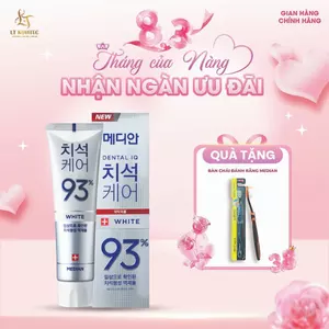 Kem Đánh Răng Median IQ 93% Tartar White Toothpaste 120g Giúp Răng Trắng Sáng Hơi Thở Tươi Mát LT KOVITEC