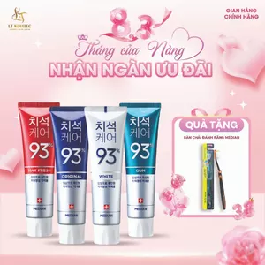 Kem Đánh Răng MEDIAN 93% Trắng Răng, Ngừa Mảng Bám, Chống Viêm Lợi, Giúp Hơi Thở Thơm Mát 120g