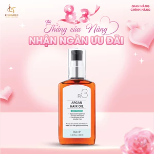 Dầu Dưỡng Tóc Argan Raip R3 Argan Hair Oil Mùi Phấn Em Bé Thơm Dịu, Giúp Tóc Óng Mượt Chai 100ML