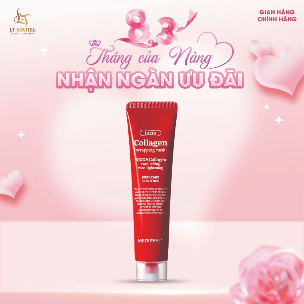 Mặt Nạ Lột Nâng Cơ  Medi Peel Lacto Collagen Wrapping Mask Dưỡng Ẩm Săn Chắc Da 70ml