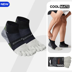 Tất thể thao nam nữ cổ ngắn Xỏ Ngón Chạy Bộ Coolmate