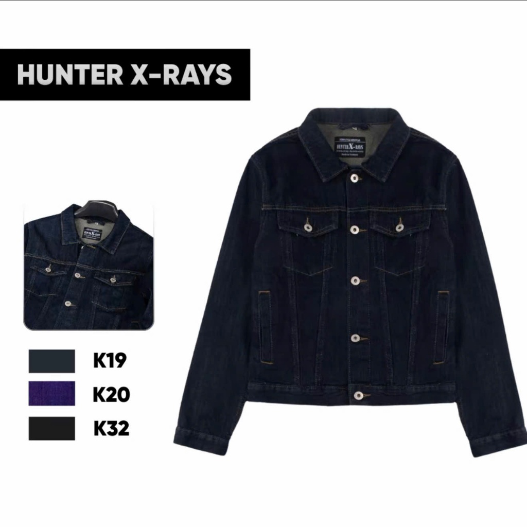 ÁO KHOÁC JEANS SELVEDGE DENIM ( 4 MÀU ) FROM CROP XANHINDIGO HUNTERXRAYS K19 K20 K32 K35 PHONGCÁCHQUÝÔNG
