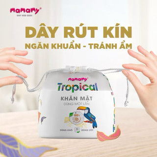 Khăn Vải Khô Đa Năng Mamamy Tropical 80 Tờ - Khăn Vải Cuộn Dùng 1 Lần Cho Bé