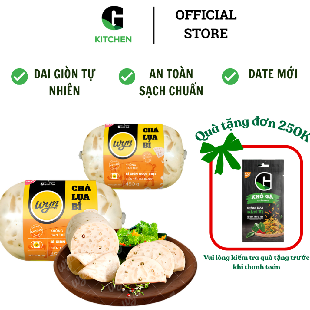 Chả lụa bì Wyn G Kitchen 450g [Giao HCM]