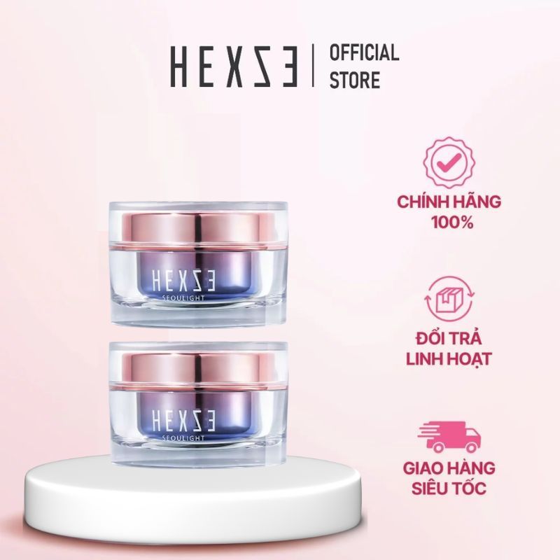 COMBO 2 hũ kem nâng tone sáng da HEXZE 50ml + 50ml