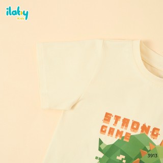 Bộ Đồ Bé Trai ILABY HCM Cotton Tự Nhiên In Khủng Long 3D, Đồ Bộ Cho Bé Đi Học, Đi Chơi Siêu Mát [3913]