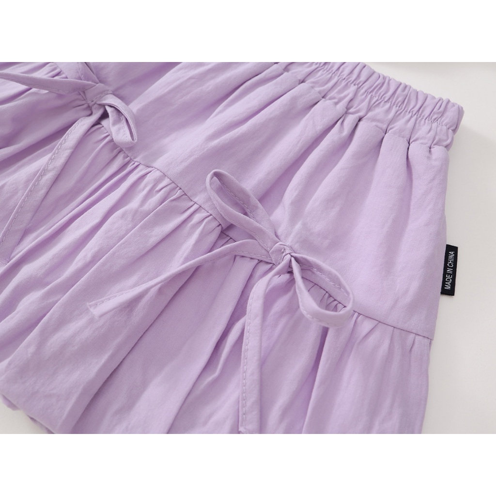 Sét Bộ Bé Gái, Set  Áo Kèm Chân Váy Bí Dễ Thương Chất Liệu Cotton Mềm Mại Thấm Hút Mồ Hôi