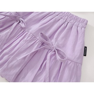 Sét Bộ Bé Gái, Set Bộ Thiết Kế Áo Tay Phồng Kèm Chân Váy Bí Họa Tiết Nơ Xinh Xắn Chất Liệu Cotton