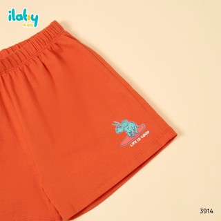 Đồ Bộ Bé Trai ILABY HCM Set Áo Thun Khủng Long Lướt Sóng Siêu Ngầu Size 2-12 Tuổi [3914]