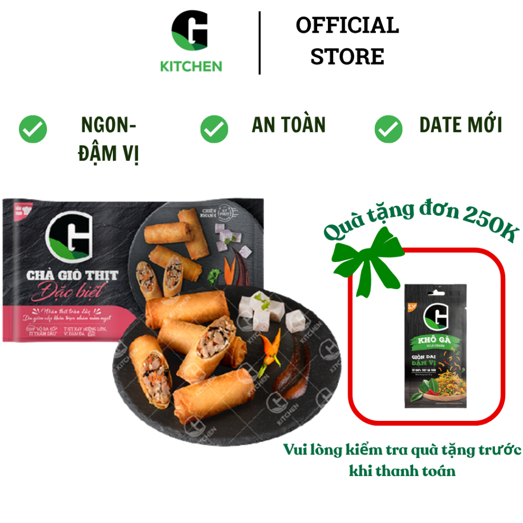 Chả giò Thịt đặc biệt G Kitchen 400g [Giao HCM]