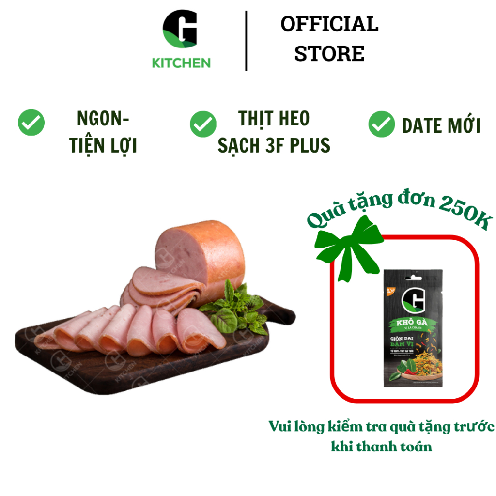 Jambon xông khói G Kitchen 200g [Giao HCM]