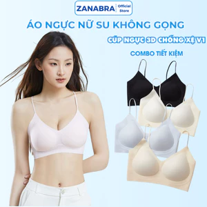 Áo ngực nữ không gọng lưng liền, áo lót nữ đúc su mỏng nhẹ đàn hồi tốt ZANABRA A01