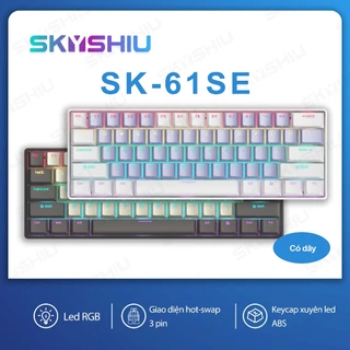 SKYSHIU SK-61 SE – Bàn phím cơ mini 61 phím nhỏ gọn dành cho game thủ PC/Mac, đèn nền nhiều màu có thể chuyển đổi, switc
275.000
₫
-11%
4.9
Đã bán 88
Nghệ An