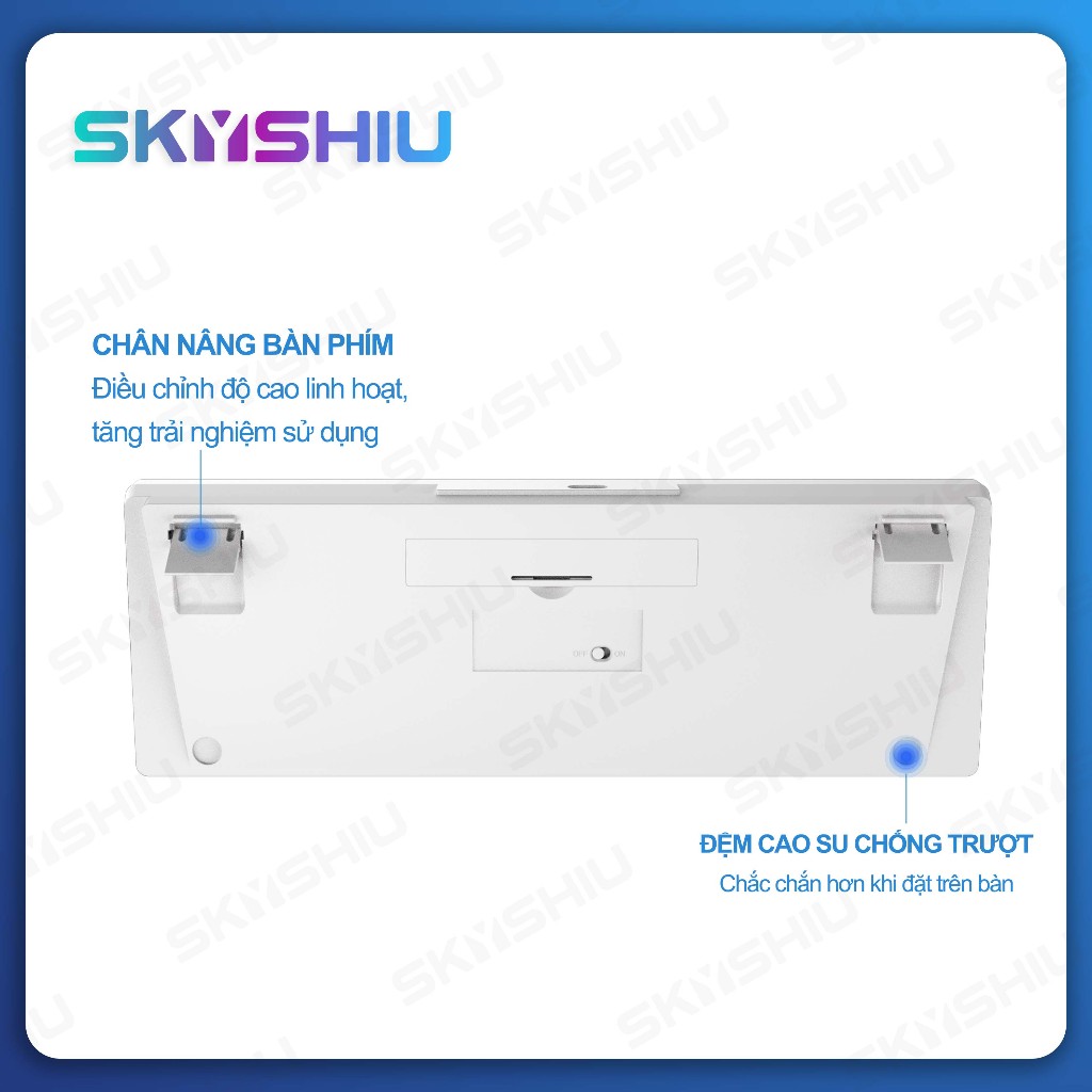 SKYSHIU SK-61 SE – Bàn phím cơ mini 61 phím nhỏ gọn dành cho game thủ PC/Mac, đèn nền nhiều màu có thể chuyển đổi, switc | BigBuy360 - bigbuy360.vn