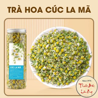 Hoa cúc la mã 100g, trà hoa cúc Chamomile, bông nở, thơm, đẹp, dùng pha trà dưỡng nhan - Lãn Ông