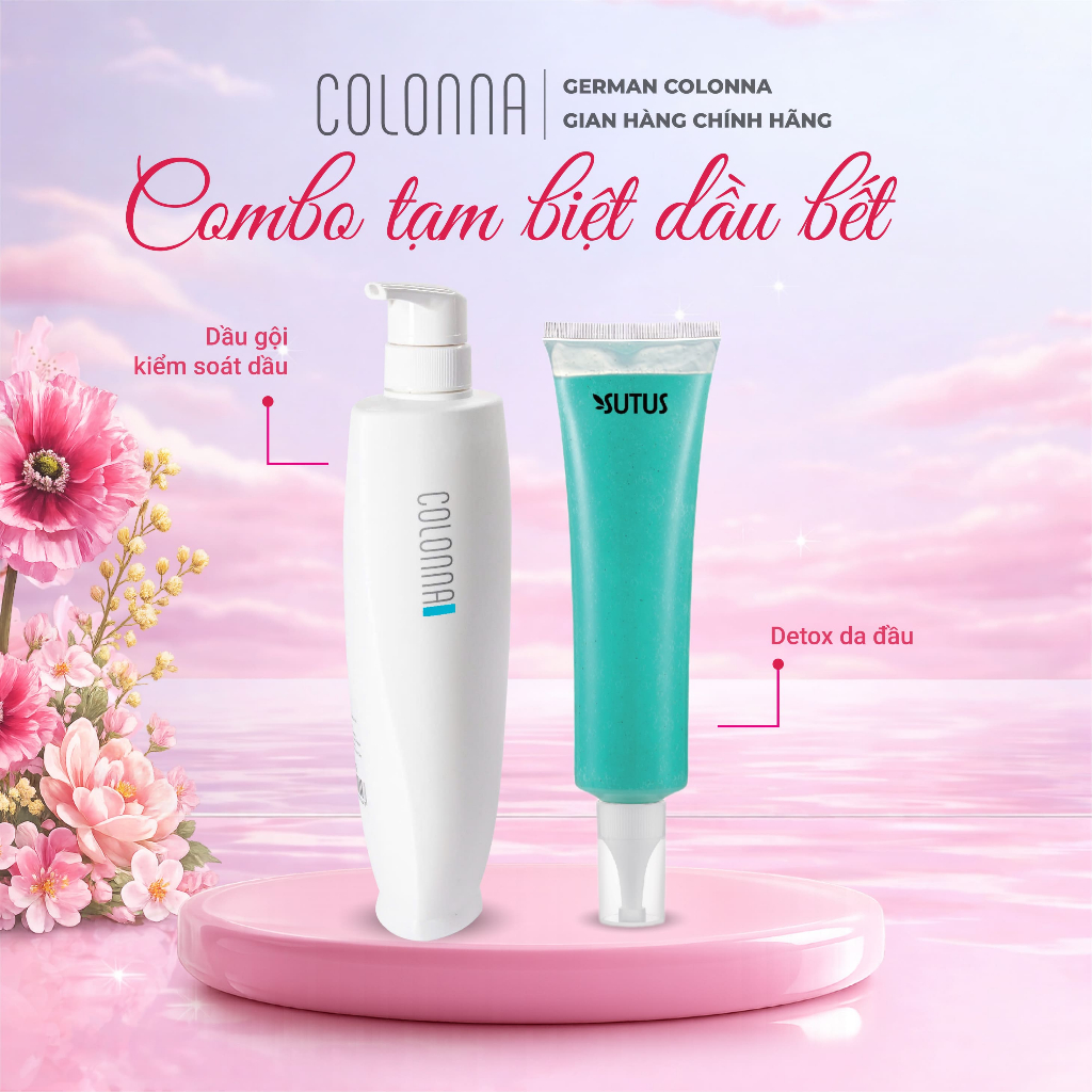 [𝐂𝐎𝐌𝐁𝐎 𝐇𝐄𝐀𝐓 𝐏𝐑𝐎𝐓𝐄𝐂𝐓] Bộ sản phẩm kiểm soát dầu, bảo vệ tóc khỏi nhiệt (dành cho tóc bết, tóc rụng nhiều)