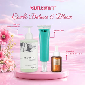 SUTUS Bộ chăm tóc da đầu dầu bết dính gãy rụng