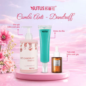 SUTUS Bộ sản phẩm chăm đa đầu gàu dầu đầu nhạy cảm