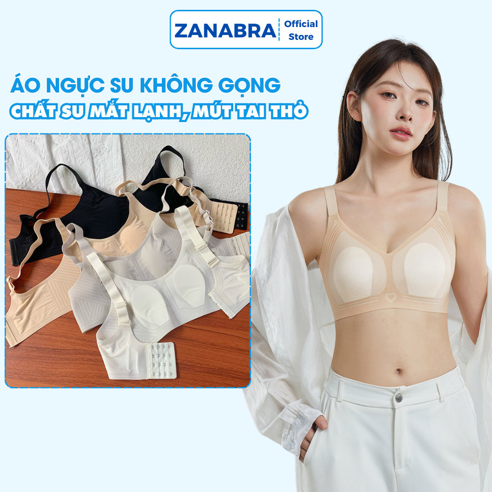 [Deal Shock] Áo ngực nữ không gọng mút tai thỏ mềm mỏng nhẹ, áo lót nữ su liền mạch ZANABRA A02