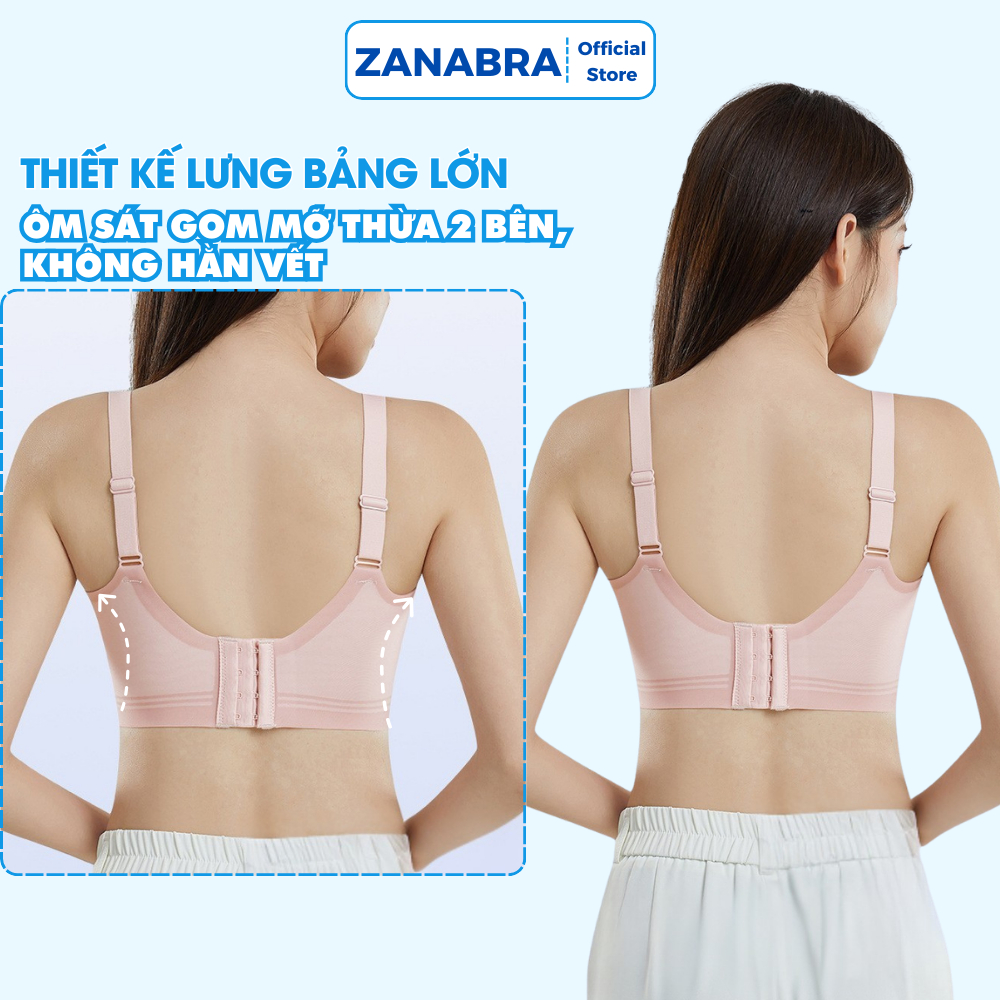 [Deal Shock] Áo ngực nữ không gọng mút tai thỏ mềm mỏng nhẹ, áo lót nữ su liền mạch ZANABRA A02