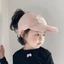 Mũ nón cho bé gái, mũ lưỡi trai nửa đầu thêu nơ thoáng mát cho bé