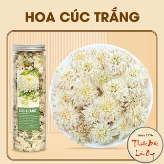 Hoa cúc trắng khô 100g, bạch cúc, trà cúc trắng, nguyên bông, dùng pha trà, nấu nước sâm - Lãn Ông