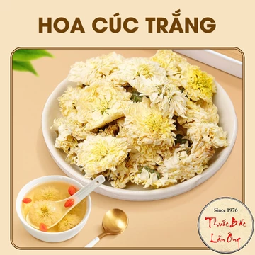 Hoa cúc trắng khô 1kg, bạch cúc, trà cúc trắng, nguyên bông, dùng pha trà, nấu nước sâm - Lãn Ông