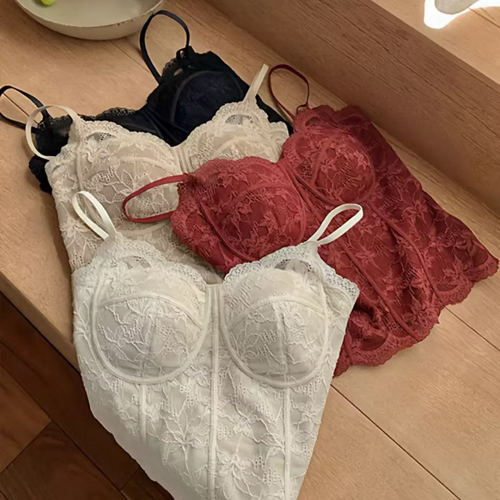 Áo bra ren corset dáng dài,2 dây có đệm 6100