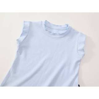 Váy Cho Bé Gái, Set 2 Món Áo Thun Kèm Váy  Lưới Mỏng Phong Cách Tiểu Thư Chất Liệu Cotton Mềm Mại