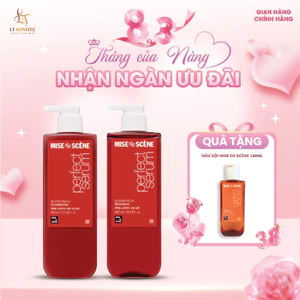 Bộ đôi Gội - Xả Mise En Scène Perfect Serum Super Rich dành cho tóc hư tổn nặng do uốn, nhuộm 680ml