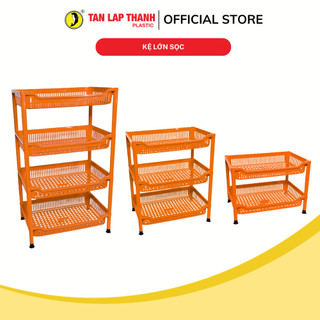 Kệ lớn sọc 2/3/4 tầng nhựa Tân Lập Thành Sản phẩm chất lượng, nhà nhà thịnh vượng, kệ đa năng nhựa