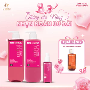 Bộ ba Gội - Xả - Serum mise en scène Perfect Serum Styling giúp tóc suôn mượt và dễ vào nếp, giữ nếp 24h