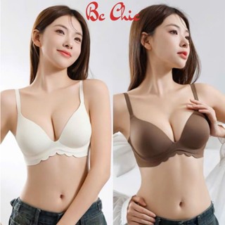 Áo Lót VECYLA Áo Ngực Đệm Dày 5cm Không Gọng Siêu Nâng Mặc Áo Dài Chất Liệu Cao Cấp A 015
