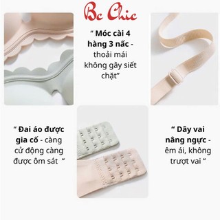 Áo Lót VECYLA Áo Ngực Đệm Dày 5cm Không Gọng Siêu Nâng Mặc Áo Dài Chất Liệu Cao Cấp A 015