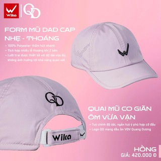Mũ Thể Thao Wika Chính Hãng Polyeste, Chống Mồ Hôi Tốt, Quang Dương Mở