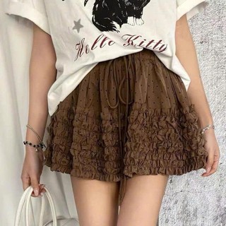 (NEW) Chân Váy chấm bi phối viền bèo Vintage Dáng Ngắn Có Quần Bảo Hộ 247store CVchambi1649