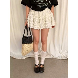 (NEW) Chân Váy chấm bi phối viền bèo Vintage Dáng Ngắn Có Quần Bảo Hộ 247store CVchambi1649