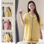 MB-SET-023 Set đồ ngủ ngắn tay kẻ sọc đậm nhạt dáng rộng Maybee Homedress