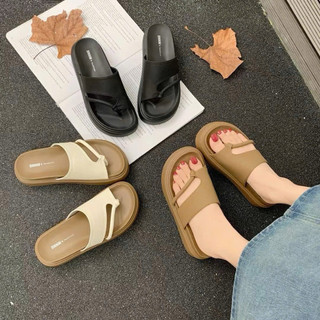 Dép Sandal Nữ Đế Cao 4cm Quai Ngang Thời Trang Hàn Quốc Đi Êm Chân